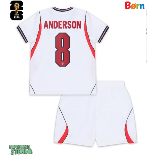 England Elliot Anderson #8 Replika Babytøj Hjemmebanesæt Børn VM 2026 Kortærmet (+ Korte bukser)